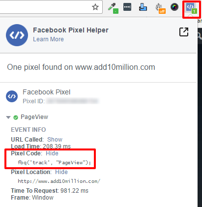 fb pixel add10